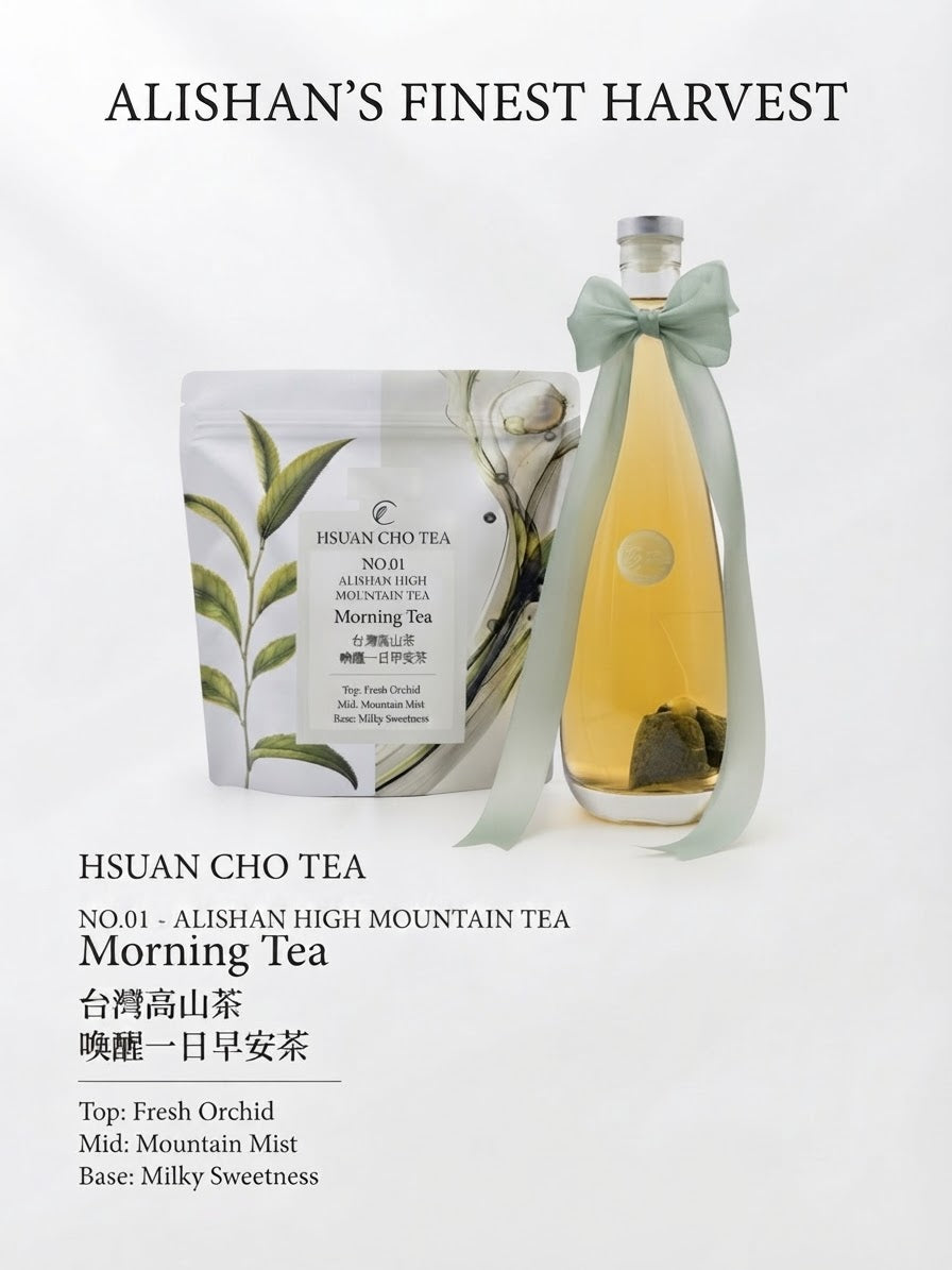 阿里山高山烏龍茶（早安茶) 兒茶素+茶多酚 【SGS檢驗認證・品質保證】茶包ALISHAN HIGH-MOUNTAIN OOLONG TEA (MORNING TEA)/20入